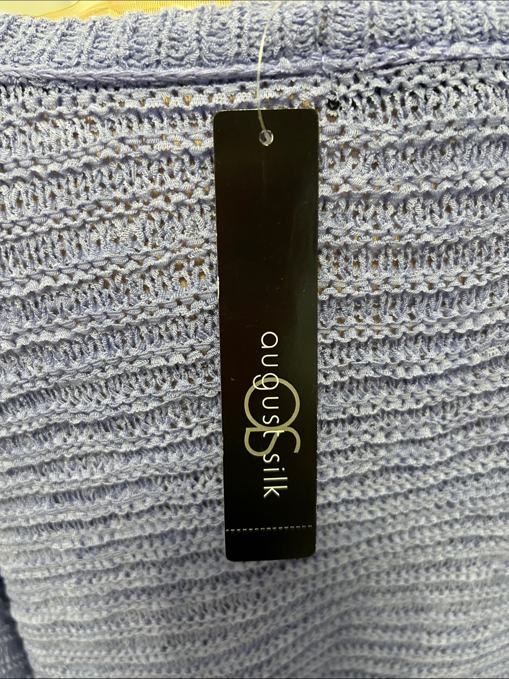 August Silk Blue Oversized Ribbed Sweater - Picture 7 of 9